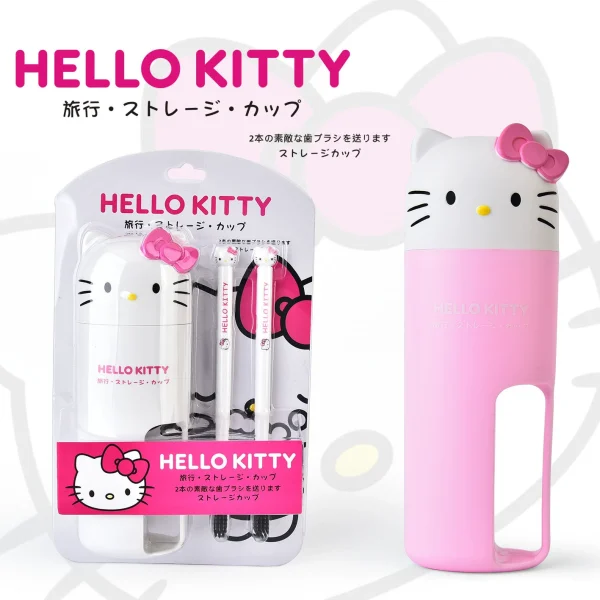 Sanrio Travel Toothbrush Set -Kuromi | Hello Kitty | Melody - Image 2
