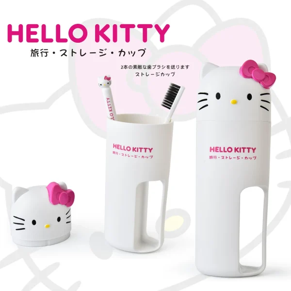 Sanrio Travel Toothbrush Set -Kuromi | Hello Kitty | Melody - Image 3