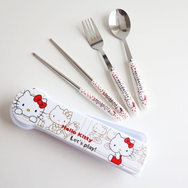 Hello Kitty Portable Cutlery Set