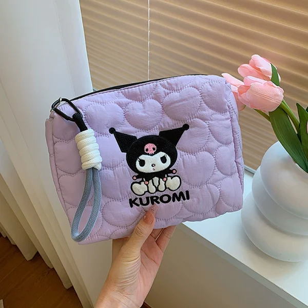 Sanrio Puffer Makeup Bag – My Melody / Kuromi / Hello Kitty - Image 3