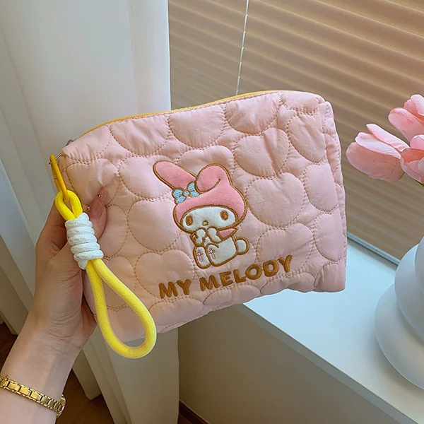 Sanrio Puffer Makeup Bag – My Melody / Kuromi / Hello Kitty - Image 2