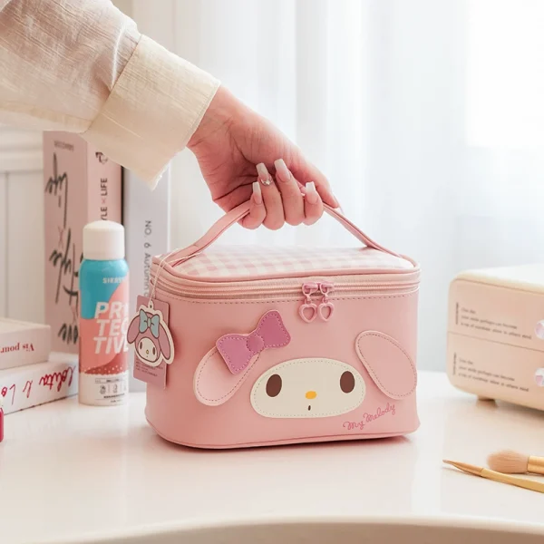 Sanrio Adorable Checkered Makeup Bag - Image 6