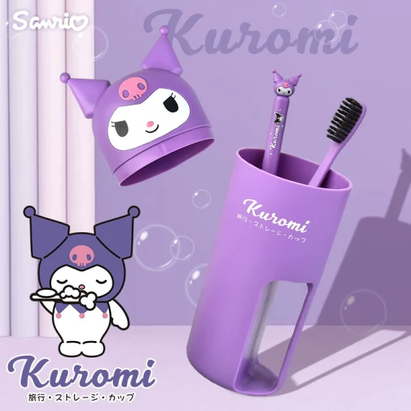Sanrio Travel Toothbrush Set -Kuromi | Hello Kitty | Melody - Image 5