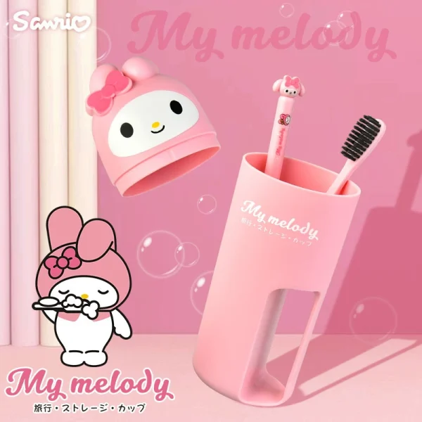 Sanrio Travel Toothbrush Set -Kuromi | Hello Kitty | Melody - Image 8