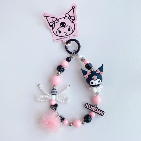 Kuromi & My Melody Pearl Chain Keychains and Bag Charms - Image 6