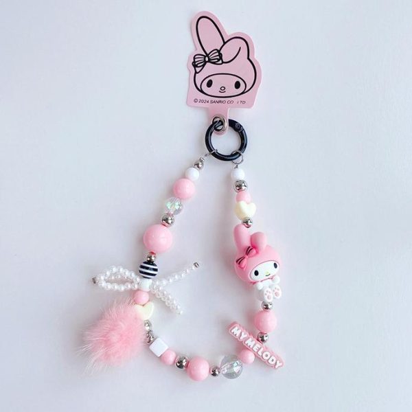 Kuromi & My Melody Pearl Chain Keychains and Bag Charms - Image 7