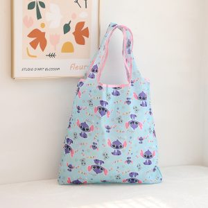 Stitch Foldable Eco Shopping Bag – Large Capacity Reusable Tote