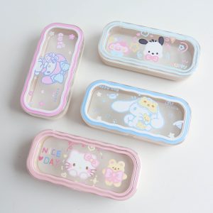 Sanrio Characters Clear - Top Eyeglass Cases (Cinnamoroll, Pochacco, My Melody, Hello Kitty)