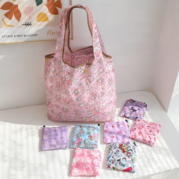 Sanrio Foldable Eco Shopping Bag – Large Capacity Tote (Multiple Characters)