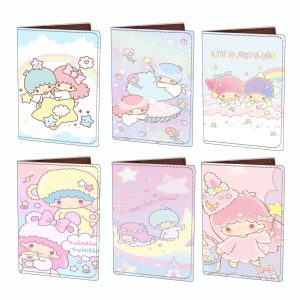 Sanrio Little Twin Stars PU Passport Cover - 6 Cute Cartoon Styles