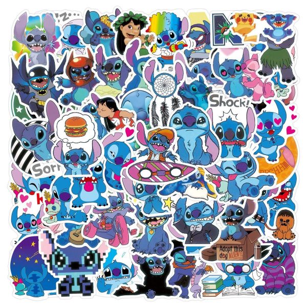 50PCS Stitch Stickers Pack – Waterproof & Non-Repeating