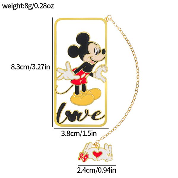 Disney Mickey & Minnie Metal Bookmark - Image 2