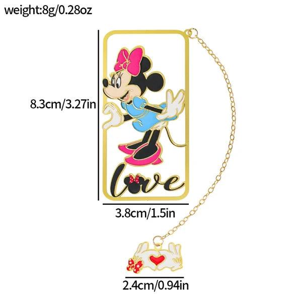 Disney Mickey & Minnie Metal Bookmark - Image 3
