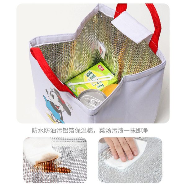 Disney Official Cartoon Lunch Bag - Mickey/Minnie/Daisy Duck | Insulated Tote for Kids, Students & Office Workers - Image 2