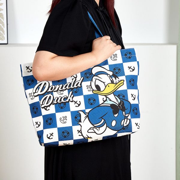 Disney Official New Large - Size Canvas Tote Bag - Stitch/Alien/Lotso | Shoulder & Handheld - Image 4