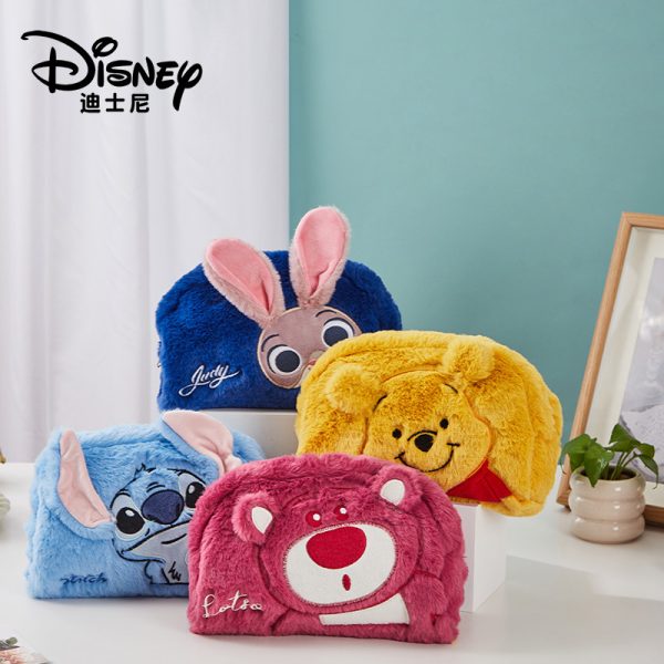 Disney Official Plush Makeup Bag - Multi - Character | Capacity Organizer - Image 2