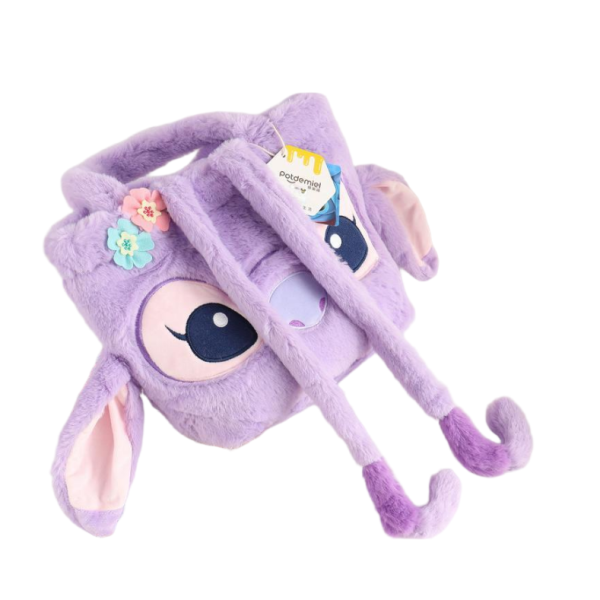 Disney Stitch & Angel Plush Handbag – Officially Licensed Fluffy Tote - Image 6