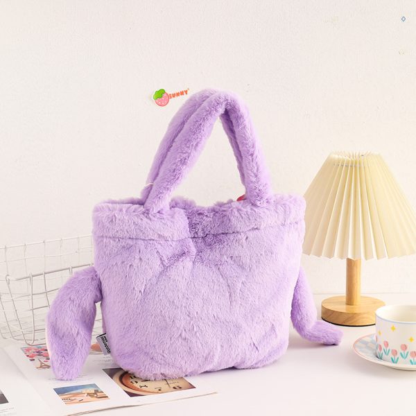 Disney Stitch & Angel Plush Handbag – Officially Licensed Fluffy Tote - Image 3