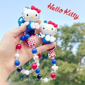 Hello Kitty Classic Red & Blue Keychain – 2 New Designs