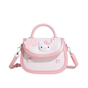 Hello Kitty Pink Saddle Bag - Cute Handheld/Shoulder/Crossbody