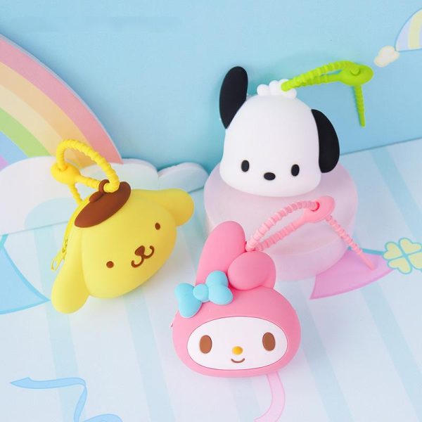 Sanrio Silicone Coin Purse – Pochacco, My Melody, Kuromi, Cinnamoroll & Pompompurin - Image 3