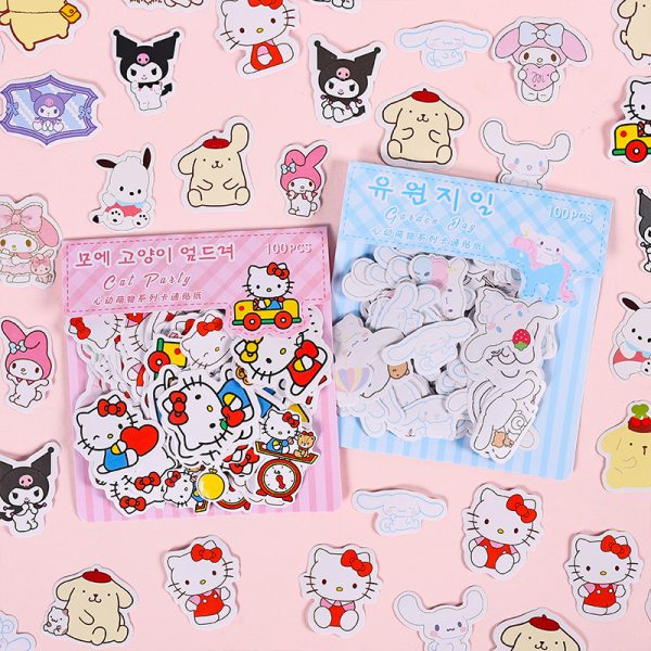 Sanrio Cute Sticker Pack (50 pcs) | 6 Characters - Image 2