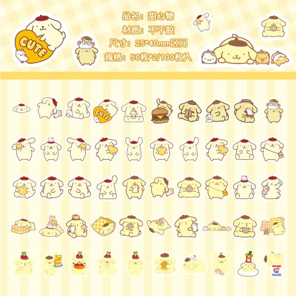 Sanrio Cute Sticker Pack (50 pcs) | 6 Characters - Image 9
