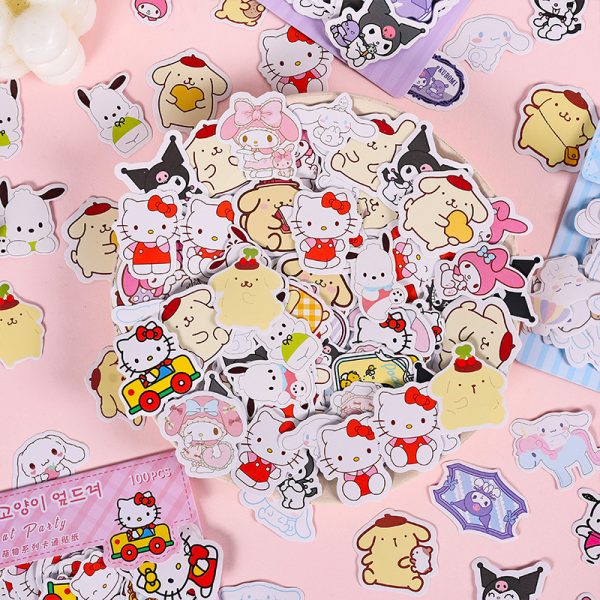 Sanrio Cute Sticker Pack (50 pcs) | 6 Characters - Image 3
