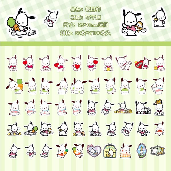 Sanrio Cute Sticker Pack (50 pcs) | 6 Characters - Image 5