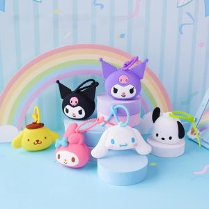 Sanrio Silicone Coin Purse – Pochacco, My Melody, Kuromi, Cinnamoroll & Pompompurin