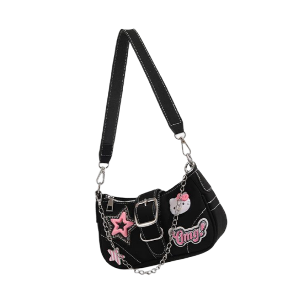 Y2K Hello Kitty Star Baguette Underarm Bag - Image 2