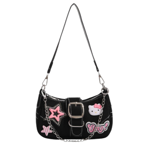 Y2K Hello Kitty Star Baguette Underarm Bag