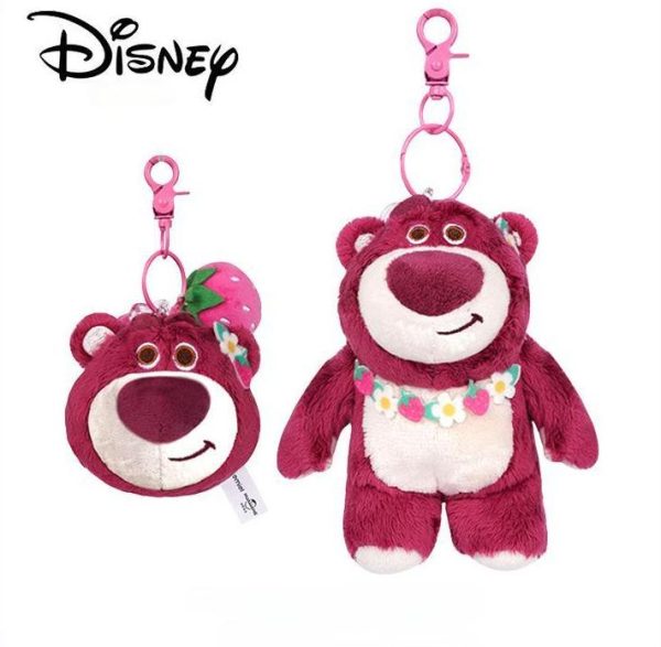 Disney Lotso Plush Keychains: Sweet & Cute!