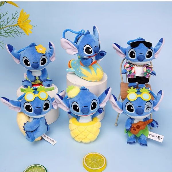 Disney Stitch Plush Blind Box Keychains - Set of 8 (Hidden Style Guaranteed) - Image 4