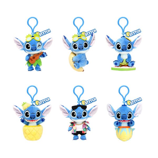 Disney Stitch Plush Blind Box Keychains - Set of 8 (Hidden Style Guaranteed) - Image 2