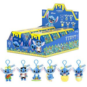 Disney Stitch Plush Blind Box Keychains - Set of 8 (Hidden Style Guaranteed)