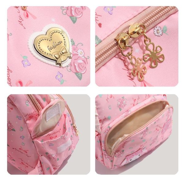 My Melody Sanrio Floral Backpack –Sweet & Cute Double Shoulder Bag for Girls - Image 5