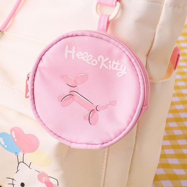 Sanrio Official Characters Drawstring Tote Bag with Coin Purse - 5 Characters, Lightweight & Large Capacity - Image 3