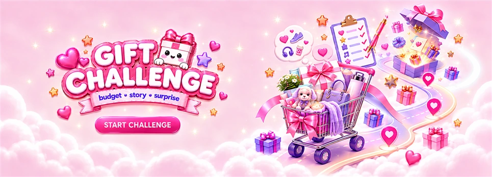 Aboohoo Gift Challenge: budget, story, surprise