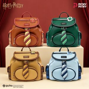 Harry Potter Four‑House Tie‑Detail Backpack